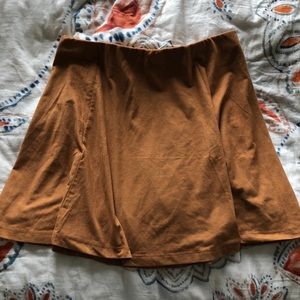 Suede skirt